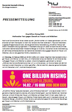 One Billion Rising 2023...